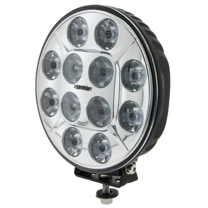 LED DRIVING LIGHT - 9" ROUND - Chrome Fascia - IDL1210CRD - IDL1210CRS